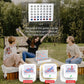 YESMARKS Wooden 4-in-a-Row Game Tic Tac Toe Tabletop Board Game Set