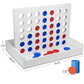 YESMARKS Wooden 4-in-a-Row Game Tic Tac Toe Tabletop Board Game Set