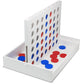 YESMARKS Wooden 4-in-a-Row Game Tic Tac Toe Tabletop Board Game Set