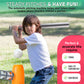 YESMARKS Kids Auto Baseball Pitching Machine Outdoor Toy Set - Training Equipment & Baseball Gift for boys