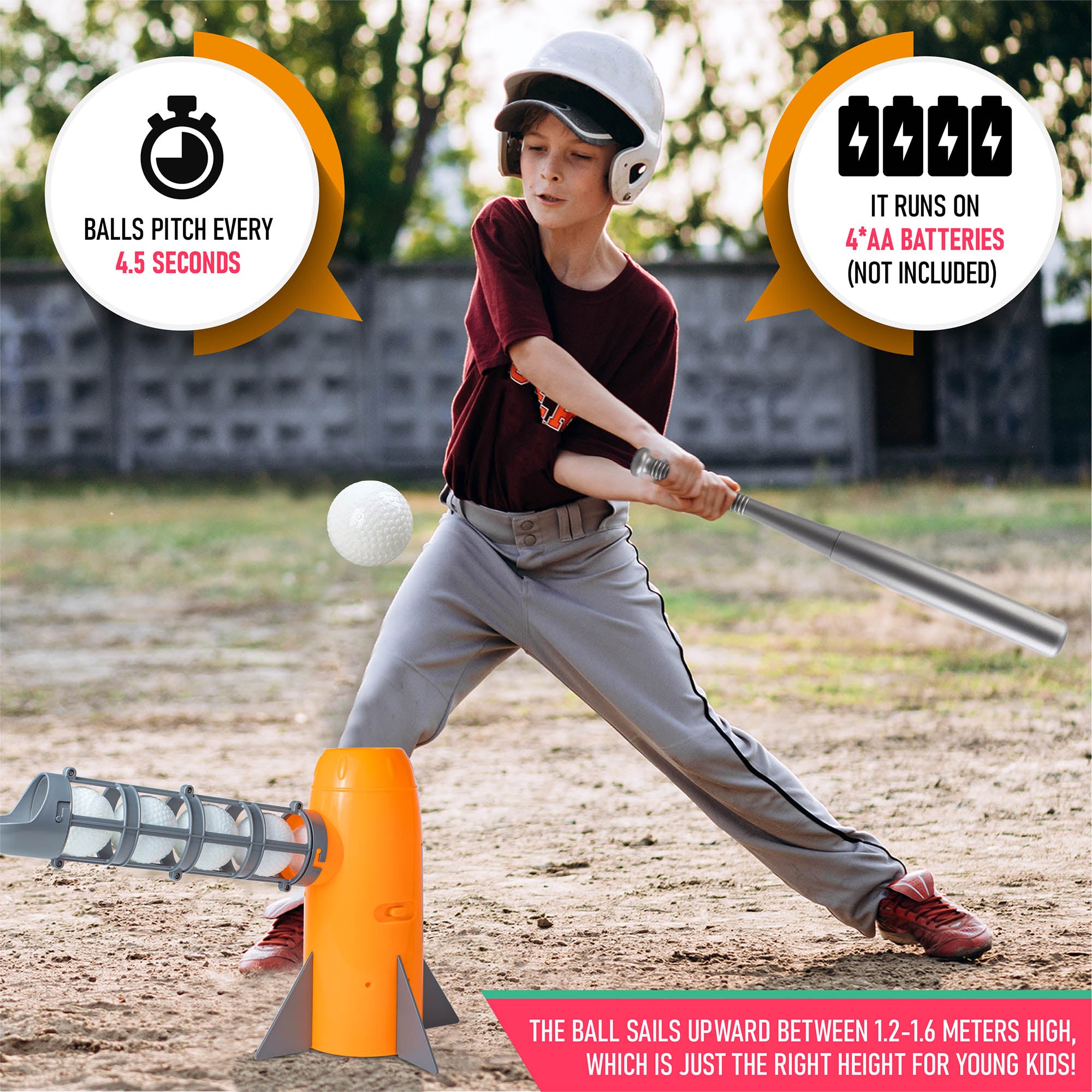 Softball Bat Baseball Tee Ball Set Kids Christmas Gifts Pitching