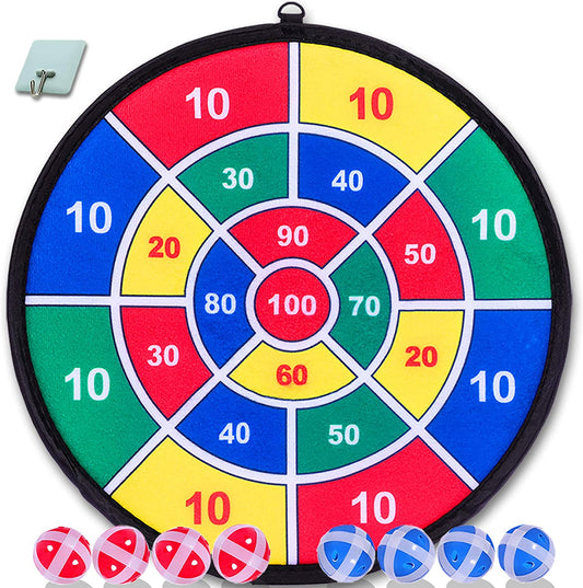YESMARKS Kids Toys Game Dart Board Set | Safer Alternative To Pointy Darts | Gift for Kids